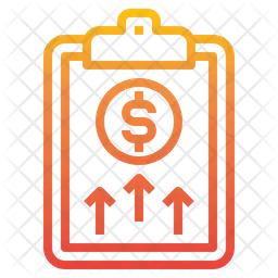 Relatório de crescimento financeiro  Ícone