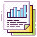 Relatorio De Dados Grafico De Dados Documento Ícone