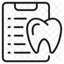 Relatório de dentes  Ícone