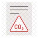 Relatório de dióxido de carbono  Ícone