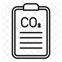 Relatório de dióxido de carbono  Ícone