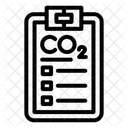 Relatório de dióxido de carbono  Ícone