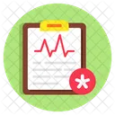 Relatorio De Ecg Relatorio De Batimentos Cardiacos Arquivo De Ecg Icon
