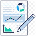 Relatorio De Eficiencia Analise De Produtividade Apresentacao De Negocios Ícone