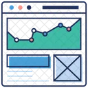 Relatorio De Estatisticas On Line Painel Da Web SEO Ícone