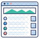 Relatorio De Estatisticas On Line Painel Da Web SEO Ícone