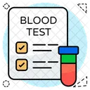 Relatorio De Teste De Sangue Relatorio De Amostra Relatorio De Assistencia Medica Icon