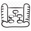 Relatorio De Fluxo De Trabalho Fluxograma Fluxo De Dados Ícone