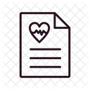 Relatorio De Frequencia Cardiaca Batimento Area De Transferencia Ícone