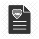 Relatorio De Frequencia Cardiaca Batimento Area De Transferencia Ícone
