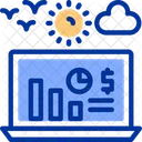 Relatorio De Ganhos Ganhos Financeiros Relatorio De Receitas Ícone
