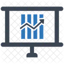 Relatório de gráfico de barras  Ícone
