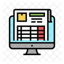 Relatório de inventário on-line  Ícone
