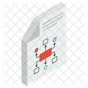 Relatório de mapa do site de negócios  Ícone
