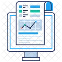 Relatorio De Negocios On Line Analise Estatistica Crescimento Do Negocio Ícone