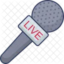 Reportagem Microfone Mike Ícone