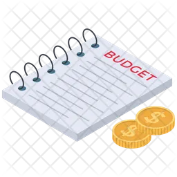 Relatório de orçamento financeiro  Ícone