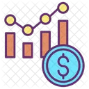 Relatorio De Orcamento Grafico Financeiro Grafico De Barras Icon