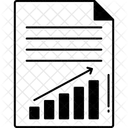 Relatorio De Progresso Grafico Financas Ícone