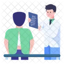 Medico Raio X Relatorio De Raio X De Backbone Relatorio De Raio X Ícone