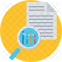 Relatorio De Renda Analise Grafico Ícone
