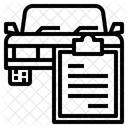 Relatório de serviço de carro  Ícone