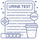 Relatorio De Teste De Urina Amostra De Urina Urina De Laboratorio Ícone
