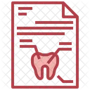 Relatório de dente  Ícone