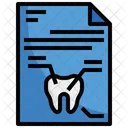 Relatório de dente  Ícone