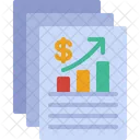 Relatório do mercado de ações  Ícone