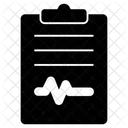 Relatorio De Ecg Relatorio Medico Relatorio De Saude Ícone