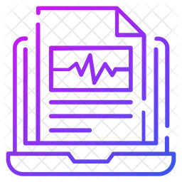 Relatório de ecg  Ícone
