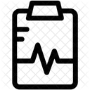 Ecg Relatorio Eletrocardiograma Ícone
