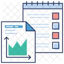 Relatorio Estatico Estatisticas Grafico E Grafico Ícone
