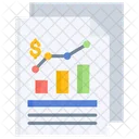 Relatorio Financeiro Relatorio De Negocios Financas Ícone