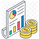 Relatório financeiro  Icon