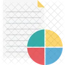 Relatorio Financeiro Relatorio Grafico Grafico De Pizza Ícone