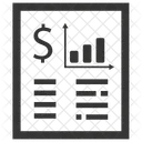 Relatorio Orcamento Financeiro Ícone