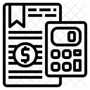 Moeda Ferramentas De Calculadora Conta Ícone