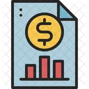 Relatório financeiro  Ícone