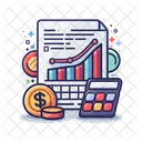 Relatorio De Negocios Financas Relatorio Icon