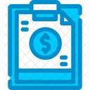 Relatório financeiro  Ícone