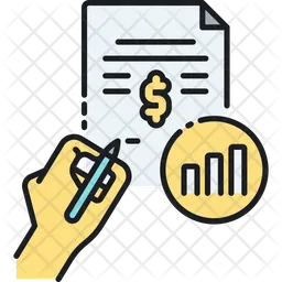 Relatório Financeiro  Ícone