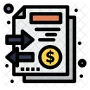 Relatório financeiro  Ícone