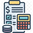 Relatório financeiro  Ícone