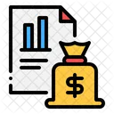 Relatorio Financeiro Bolsa Orcamento Icon