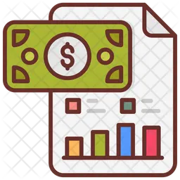 Relatório financeiro  Ícone