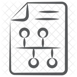 Relatório de fluxograma  Ícone