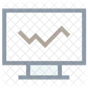 Grafico Relatorio Online Ícone
