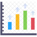 Relatorio Grafico Seta Infografico Ícone